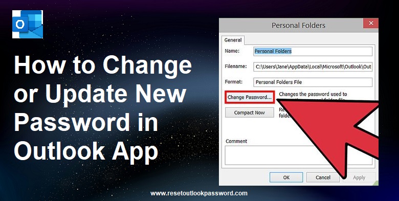 How to Change or Update New password in Outlook App